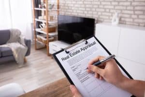 A house appraisal takes place in Nashville, TN.